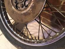 Load image into Gallery viewer, 1974 Harley Davidson Iron head front wheel 19’ front brake disc