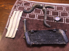 Load image into Gallery viewer, 1993 Yamaha YZ250 Radiator rad hoses radiator cap hoses fin shroud