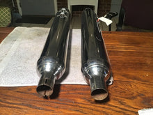 Load image into Gallery viewer, stock oem slip on mufflers harley touring exhaust roadglide flh electraglide 95+