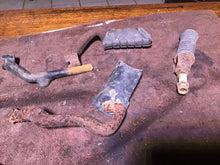 Load image into Gallery viewer, 1974 - 1977 Suzuki GT 380 GT380 foot pegs mounts passenger pegs foot peg lot