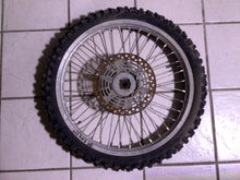 Load image into Gallery viewer, 89-98 1994 Suzuki RMX250 OEM Complete Front Wheel Rim Tire Hub Spokes Rotor