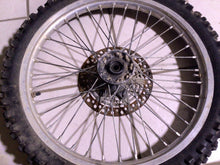 Load image into Gallery viewer, 89-98 1994 Suzuki RMX250 OEM Complete Front Wheel Rim Tire Hub Spokes Rotor