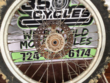Load image into Gallery viewer, 1986 - 1995 Suzuki RM80 RM 80 Front Wheel Tire Rim Hub Assembly 17X1.40