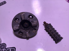 Load image into Gallery viewer, 1969 kawasaki g3tr bushmaster 90cc k455~ rear wheel hub w sprocket foot peg