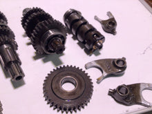 Load image into Gallery viewer, 1983 Honda XR100 OEM ENGINE TRANSMISSION TRANNY ASSEMBLY GEARS shift fork drum