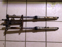 Load image into Gallery viewer, 1972 Suzuki TS90 Enduro 90cc Front Suspension Forks For Parts triple tree head