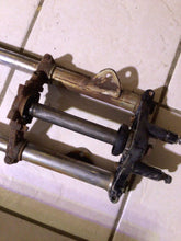 Load image into Gallery viewer, 1972 Suzuki TS90 Enduro 90cc Front Suspension Forks For Parts triple tree head
