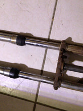 Load image into Gallery viewer, 1972 Suzuki TS90 Enduro 90cc Front Suspension Forks For Parts triple tree head