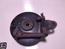 Load image into Gallery viewer, 1978 78 Suzuki SP 370 SP370 rear brake drum shoes hub arm