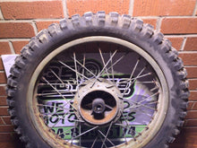 Load image into Gallery viewer, 1973 Beta Premier 125 rear wheel hub brake drum wheel spokes rusty