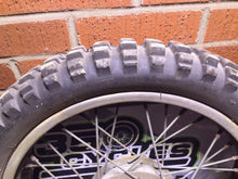 Load image into Gallery viewer, 1973 Beta Premier 125 rear wheel hub brake drum wheel spokes rusty