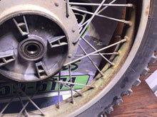 Load image into Gallery viewer, 1973 Beta Premier 125 rear wheel hub brake drum wheel spokes rusty