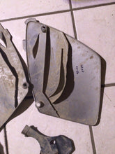 Load image into Gallery viewer, 2001 KTM 250 EXC SX Side Number Plate Plastics Silver fork guards frame guard