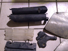 Load image into Gallery viewer, 2001 KTM 250 EXC SX Side Number Plate Plastics Silver fork guards frame guard