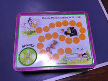 Load image into Gallery viewer, Snow White & The Seven Dwarfs Metal Lunch Box 70/80s Lunchbox w Spinner game
