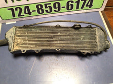 Load image into Gallery viewer, 87 88 89 KAWASAKI KX 125 OEM FACTORY RADIATOR NICE NO LEAKS 39061-1120