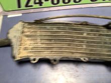Load image into Gallery viewer, 87 88 89 KAWASAKI KX 125 OEM FACTORY RADIATOR NICE NO LEAKS 39061-1120