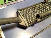 Load image into Gallery viewer, 87 88 89 KAWASAKI KX 125 OEM FACTORY RADIATOR NICE NO LEAKS 39061-1120