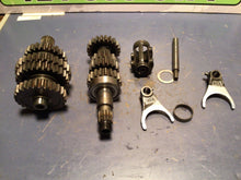 Load image into Gallery viewer, 2005 05-07 SUZUKI RMZ450 RMZ 450 Transmission Tranny Gears Shaft Shift Forks