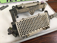 Load image into Gallery viewer, 1998 95-06 KDX200 KDX 200 OEM Radiator Coolant Reservoir Set Fill Cap Fins