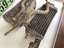 Load image into Gallery viewer, 1988 Honda CR125 Radiators And Hoses Left Right Honda CR125R Radiators