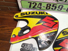 Load image into Gallery viewer, 1996- 2000 Suzuki RM250 or RM125 Motocross Radiator Shrouds rad scoops