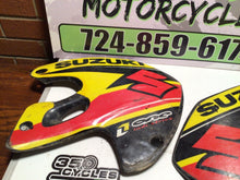Load image into Gallery viewer, 1996- 2000 Suzuki RM250 or RM125 Motocross Radiator Shrouds rad scoops