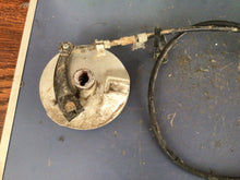 Load image into Gallery viewer, 2000 Honda XR100R FRONT BRAKE DRUM PLATE perch cable