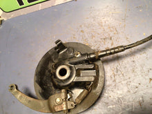 Load image into Gallery viewer, 1984 Honda XL250R Front Brake Plate Panel Arm Cam Shoes Speedometer Drive Gear