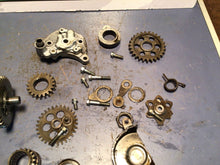 Load image into Gallery viewer, 1984 Honda XL250R right side gears oil pump counter balance gear idler secondary