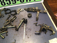 Load image into Gallery viewer, 1987 Honda XL600 R OEM misc chassis hardware bolts swing arm bolt fork clamps di