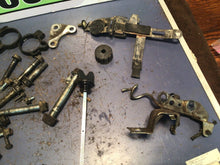 Load image into Gallery viewer, 1987 Honda XL600 R OEM misc chassis hardware bolts swing arm bolt fork clamps di