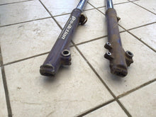 Load image into Gallery viewer, 95 KTM 250 300 EXC MXC SX OEM FRONT FORKS RIGHT LEFT FORK TUBES TREES 250SX