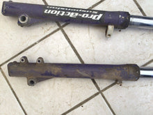 Load image into Gallery viewer, 95 KTM 250 300 EXC MXC SX OEM FRONT FORKS RIGHT LEFT FORK TUBES TREES 250SX