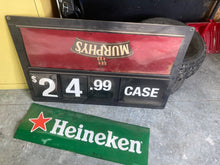 Load image into Gallery viewer, Beer Price Display Sign Heineken Murphys Amstel