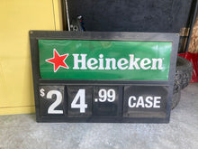 Load image into Gallery viewer, Beer Price Display Sign Heineken Murphys Amstel
