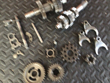 Load image into Gallery viewer, 1990 Kawasaki KX250 OEM Transmission Shaft Input Output Gears Gearbox Tranny