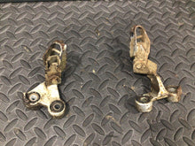 Load image into Gallery viewer, 91 Suzuki DR350 DR 350 250 OEM Footpegs Foot Peg Rest Mount Bracket 7-A