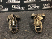 Load image into Gallery viewer, 91 Suzuki DR350 DR 350 250 OEM Footpegs Foot Peg Rest Mount Bracket 7-A