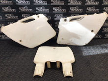 Load image into Gallery viewer, 1997 Kawasaki KX125 KX 125 OEM Left Right Side Plastic Panel Cover Number Plate