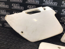 Load image into Gallery viewer, 1997 Kawasaki KX125 KX 125 OEM Left Right Side Plastic Panel Cover Number Plate