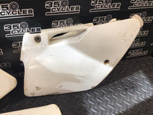 Load image into Gallery viewer, 1997 Kawasaki KX125 KX 125 OEM Left Right Side Plastic Panel Cover Number Plate