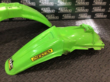 Load image into Gallery viewer, 1998 94-98 KX125 KX250 FRONT REAR FENDER MUDFLAP PLASTIC GRAPHICS 35023-1362