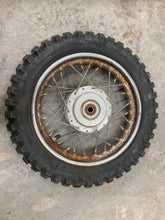 Load image into Gallery viewer, KTM SX 50 1997 10" FRONT WHEEL JR COMPLETE W/ tire rusty rim solid