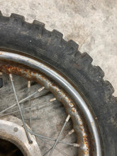 Load image into Gallery viewer, KTM SX 50 1997 10" FRONT WHEEL JR COMPLETE W/ tire rusty rim solid