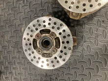 Load image into Gallery viewer, 1999 Yamaha Warrior YFM350 OEM Front Spindle Knuckles Hubs & Rotors Left & Right