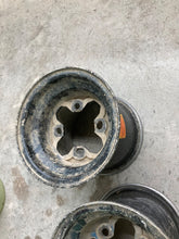 Load image into Gallery viewer, 1987-1999 Yamaha Warrior Yfm350 Rear Rim Wheel Set Pair 9X8.5At