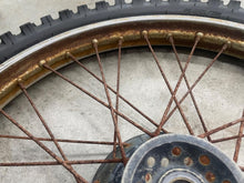 Load image into Gallery viewer, 85-13 HONDA XR 100 CRF 100 XR 100R CRF 100F OEM FRONT WHEEL FRONT RIM RUSTY