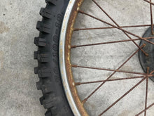 Load image into Gallery viewer, 85-13 HONDA XR 100 CRF 100 XR 100R CRF 100F OEM FRONT WHEEL FRONT RIM RUSTY