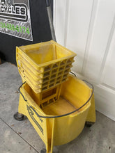 Load image into Gallery viewer, 26 Quart Commercial Mop Bucket Side Press Wringer on Wheels House Cleaning